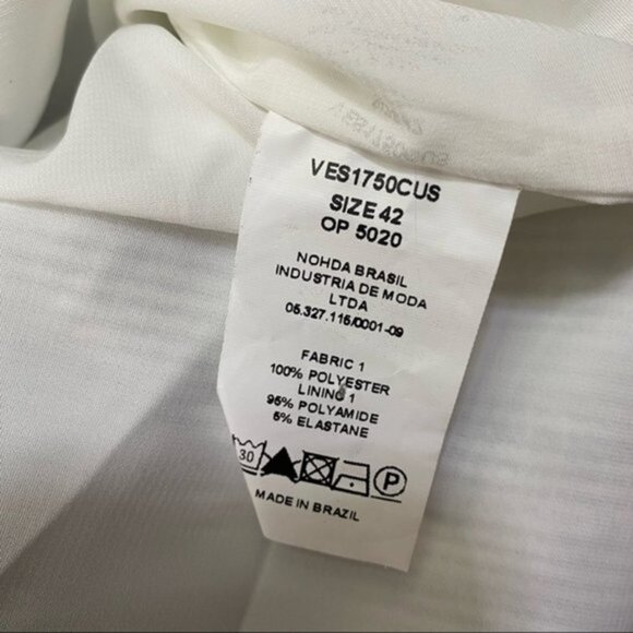 NWT PatBO  Striped‎ Ruffle Midi Dress Women Size 10 - Picture 9 of 9